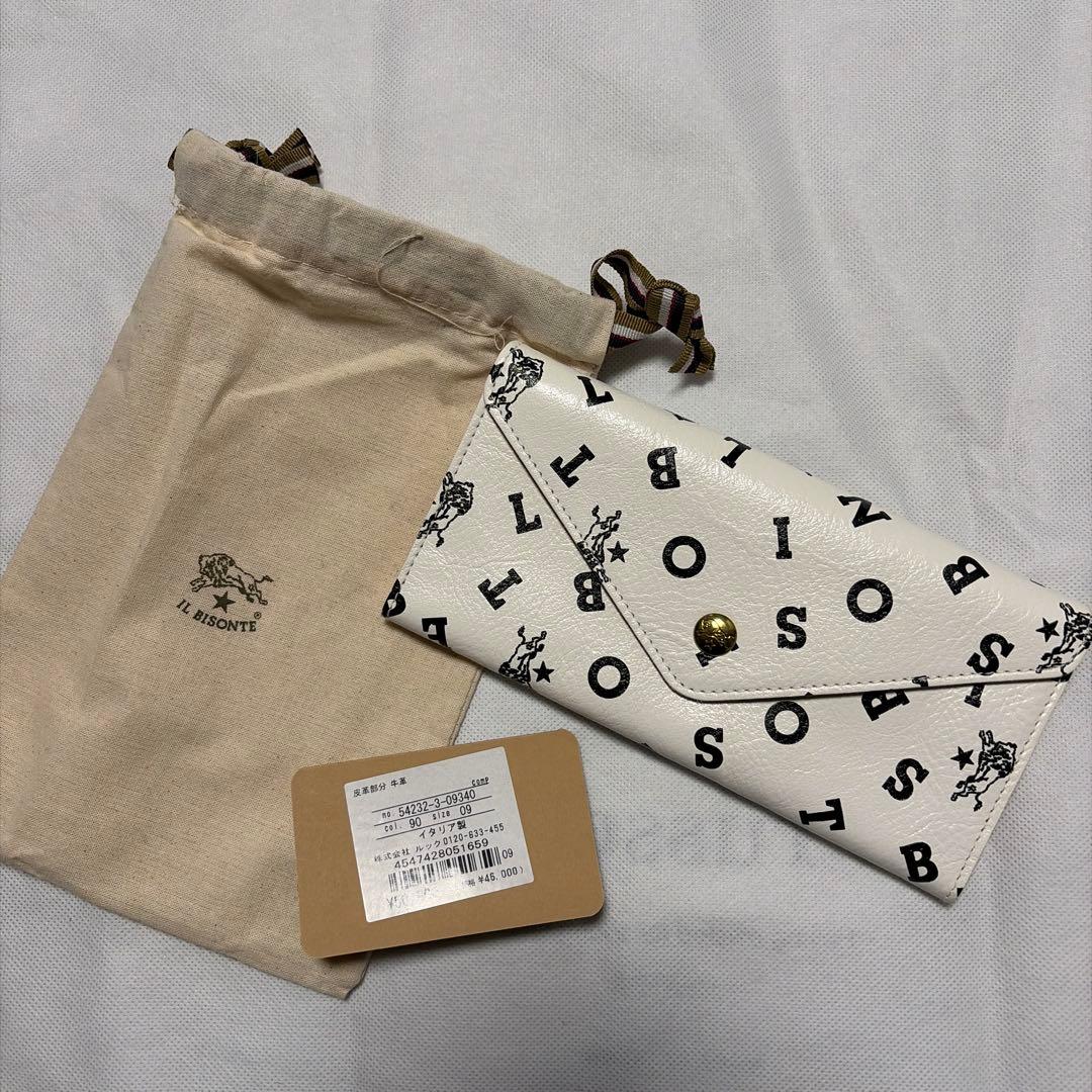 IL BISONTE イル ビゾンテ ロゴプリント 長財布