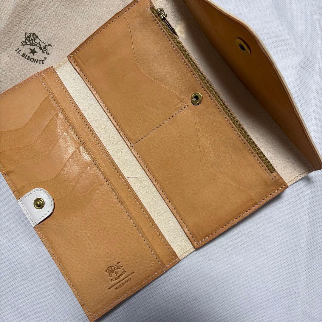 IL BISONTE イル ビゾンテ ロゴプリント 長財布