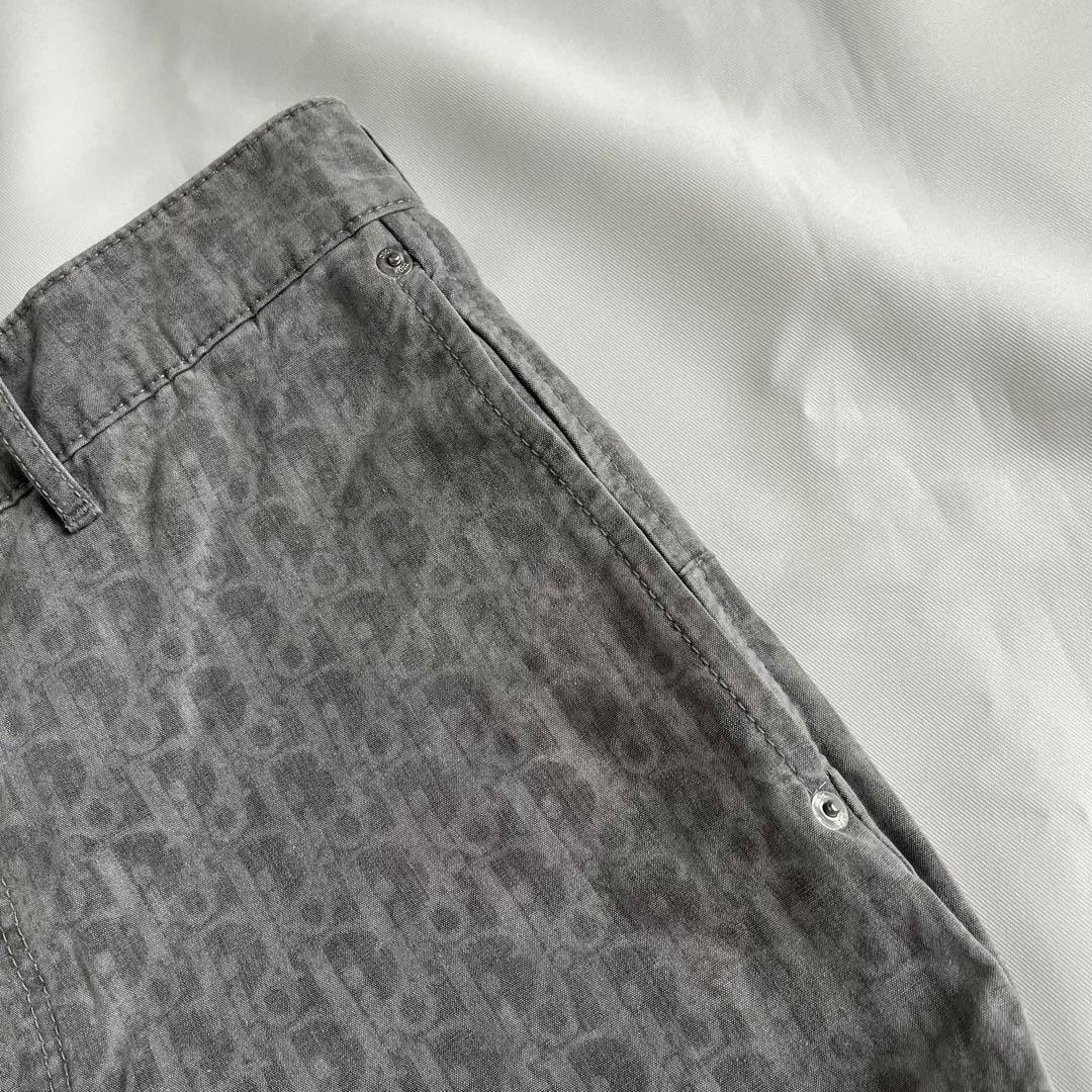 Dior Oblique コットンパンツ　グレー