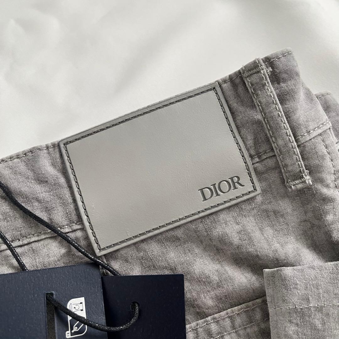 Dior Oblique コットンパンツ　グレー