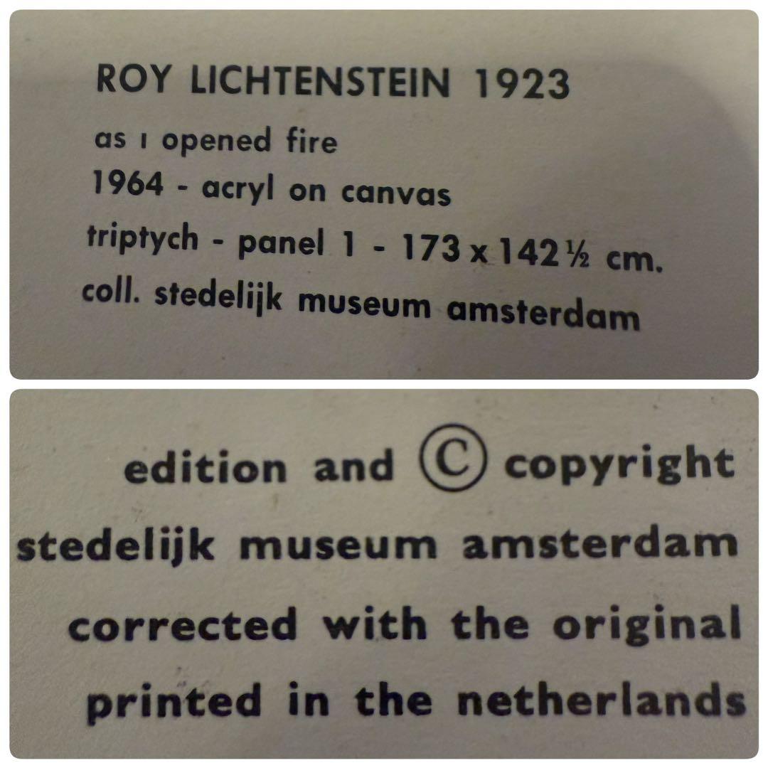 額装 ロイ・リキテンスタイン As I Opened Fire 3枚組SET