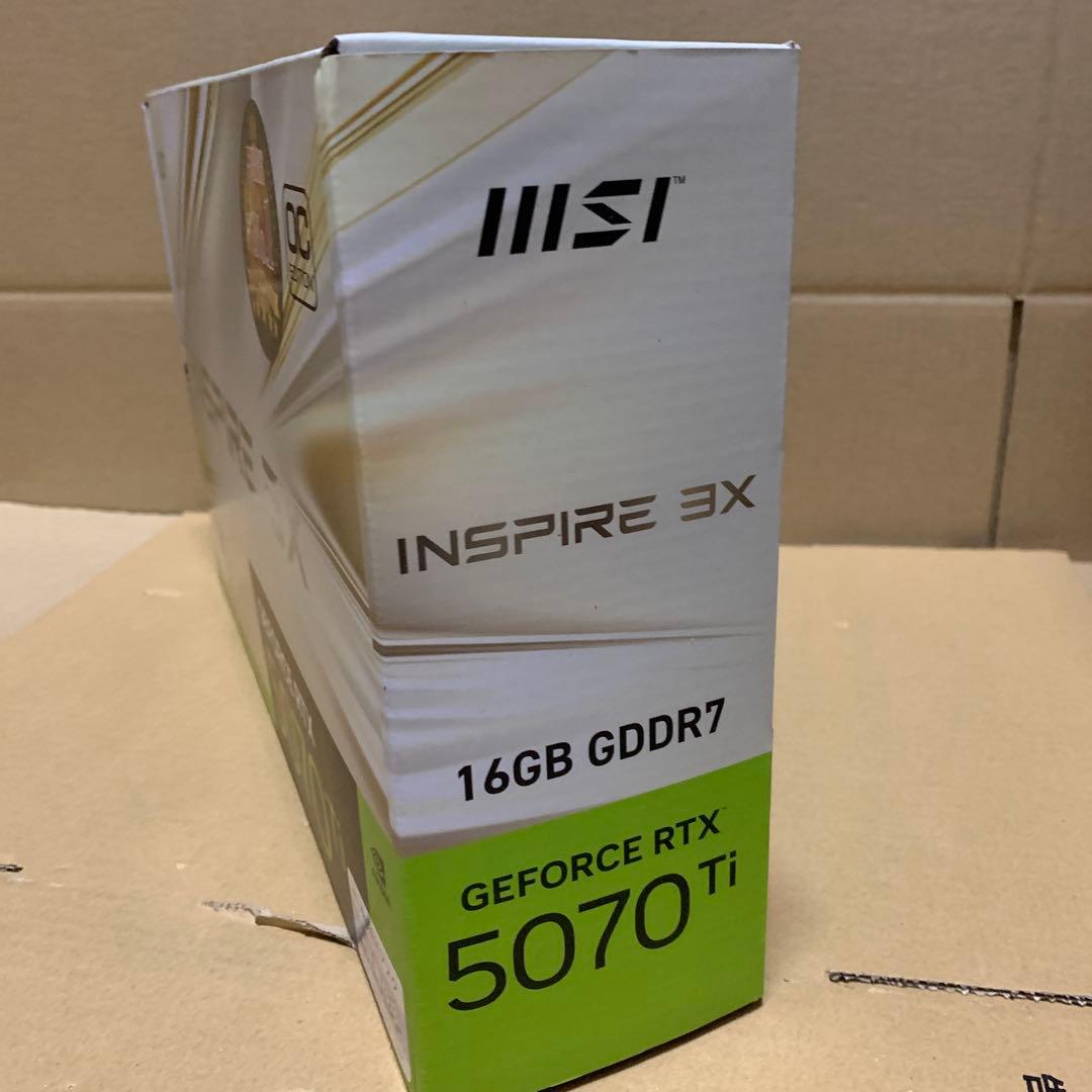 新品　GeForce RTX 5070 Ti 16G INSPIRE 3X OC