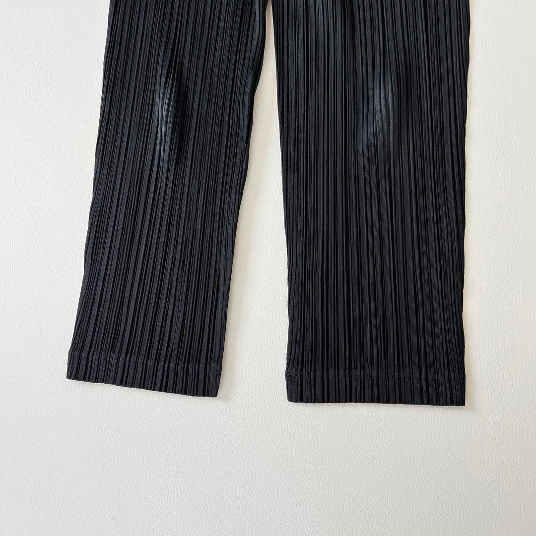 美品✨近年　プリーツプリーズ　イッセイミヤケ　パンツ　ブラック　ポケット