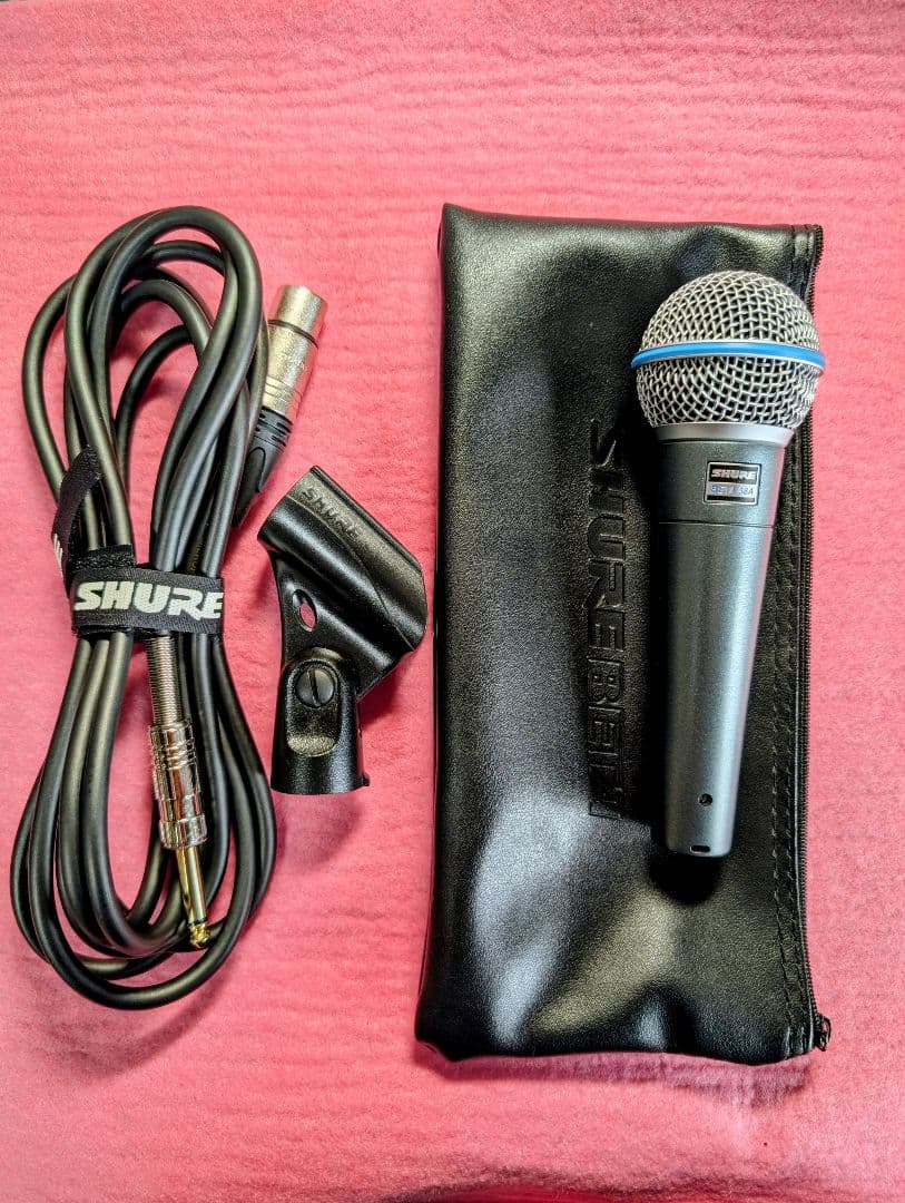 SHURE ダイナミックマイク セット&DS7425三脚卓上スタンド