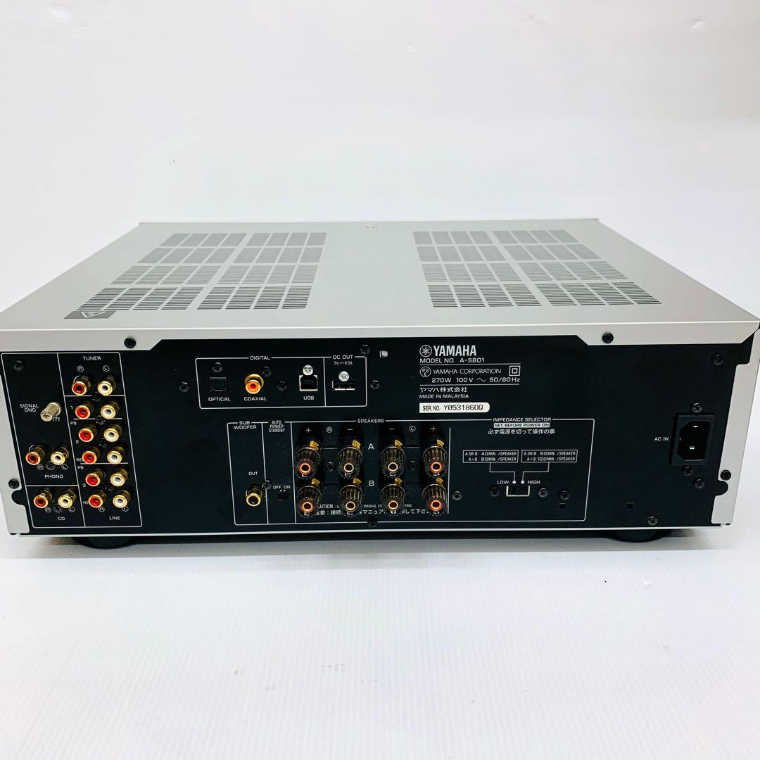【美品 】YAMAHA A-S801 プリメインアンプ リモコン有
