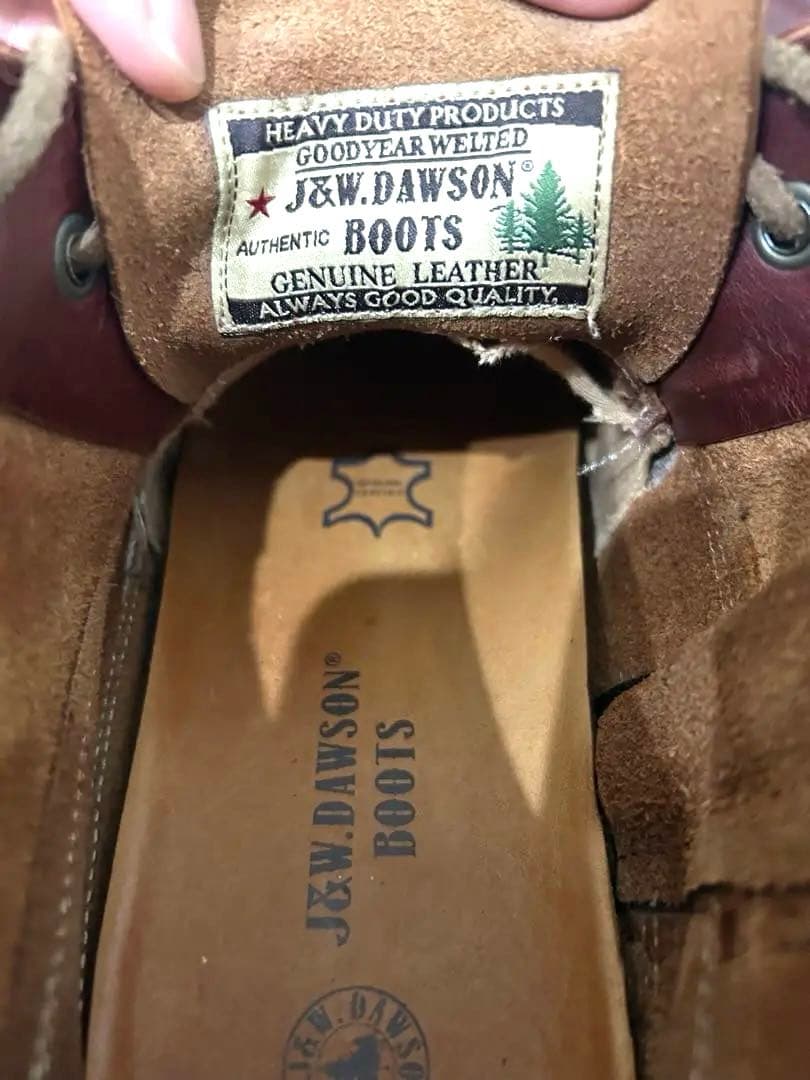 「定価2.5万円」J&W DAWSON 8639 モカシンブーツ　ダークブラウン