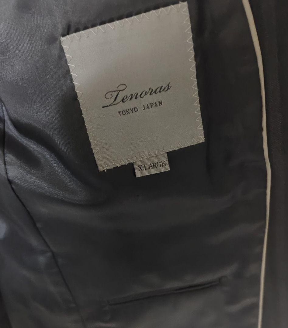 ティノラス スーツ　シングルシャドーストライプ2つボタン3ピースXL