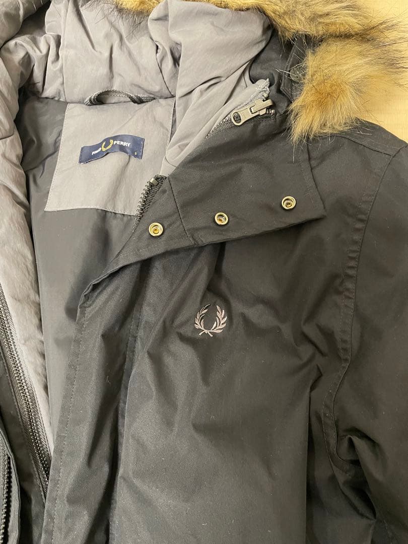 FRED PERRY ブラック モッズコート メンズ　S