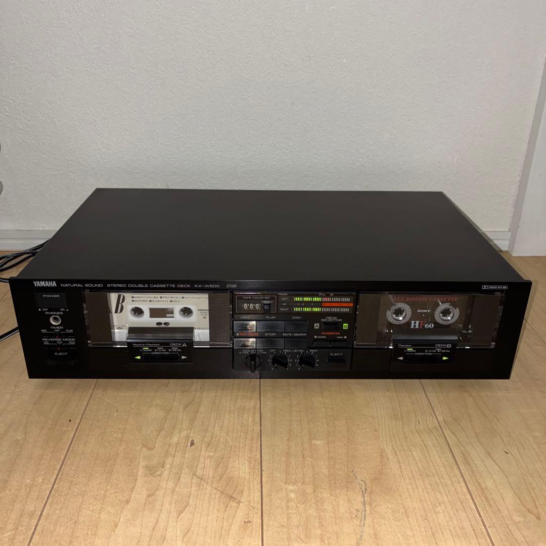 希少・動作品　ヤマハカセットデッキKX-W500　ダブルリバースカセットデッキ