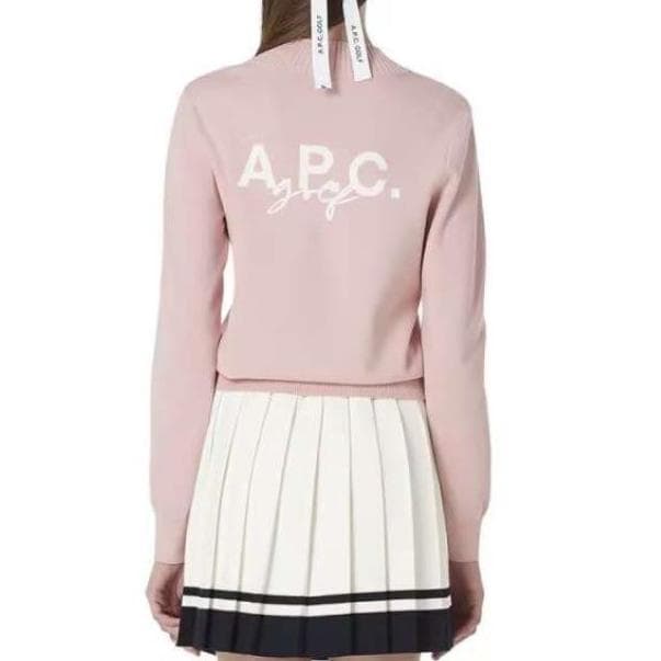 ●●2色・3サイズ●●A.P.C. バックスクリプトVネックセーター・長袖ニット