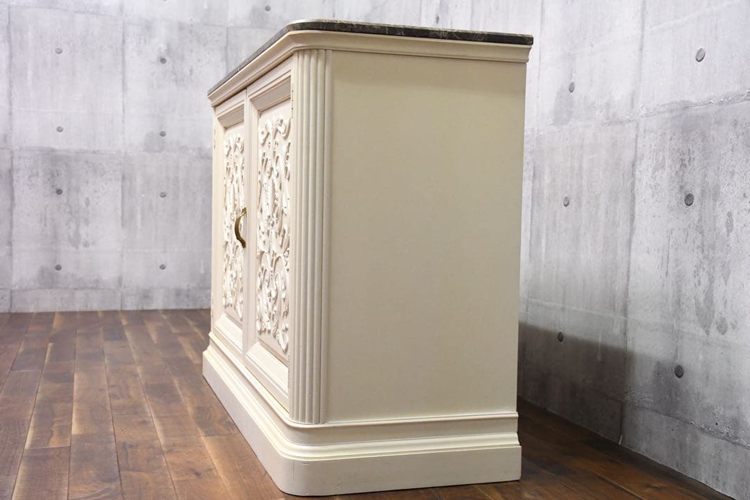 EGC75 アメリカ高級家具 センチュリーファニチャー 大理石 サイドボード