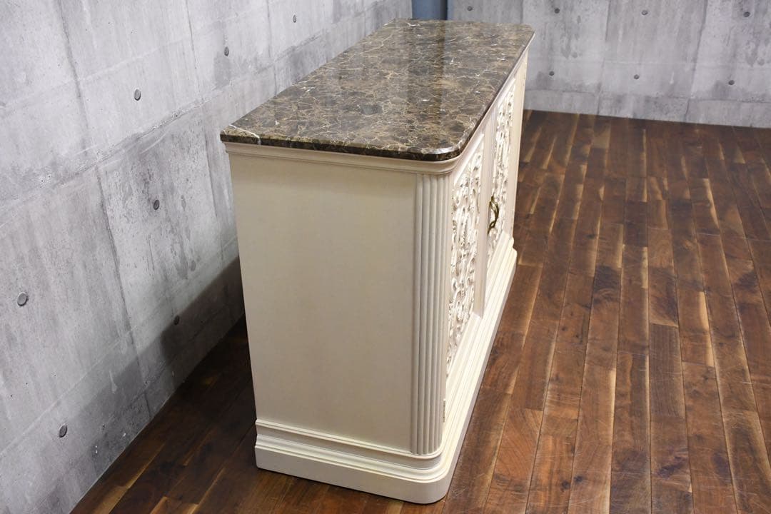 EGC75 アメリカ高級家具 センチュリーファニチャー 大理石 サイドボード