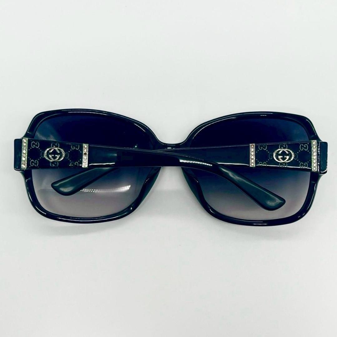 グッチ サングラス アイウェア プラスチック ネイビー シルバー 70908