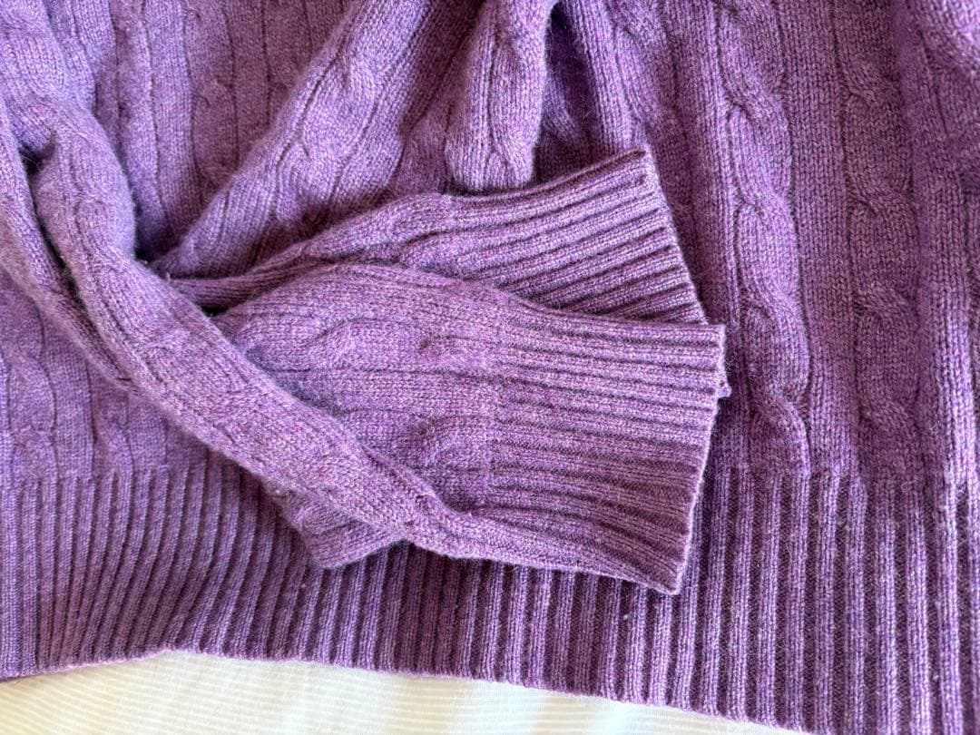 美品　Polo by ralph laurenカシミヤ ケーブルニット セーター