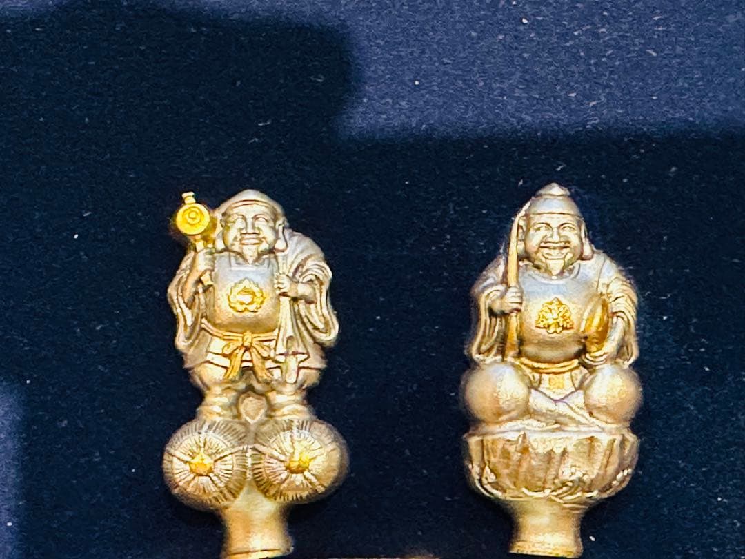 銀製 大黒天　恵比寿　 置物 日本製