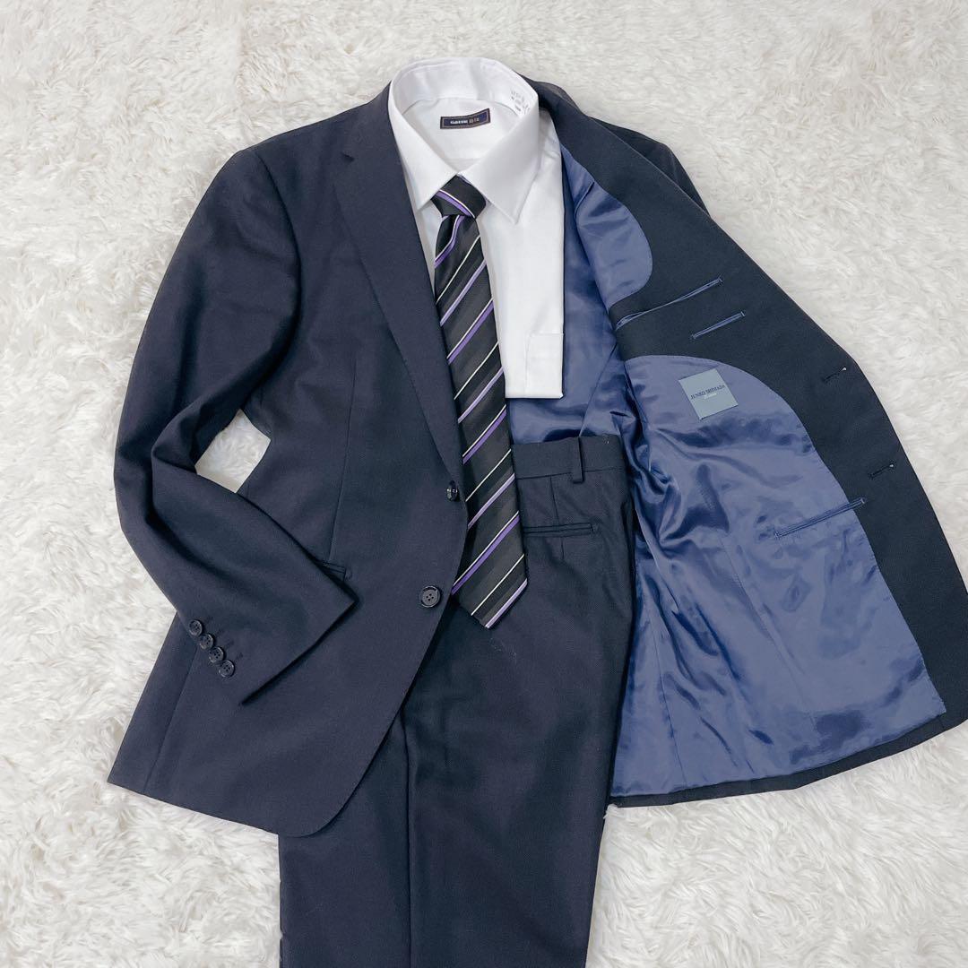 美品✨JUNKO SHIMADA Super100’s 濃紺スーツ175 L