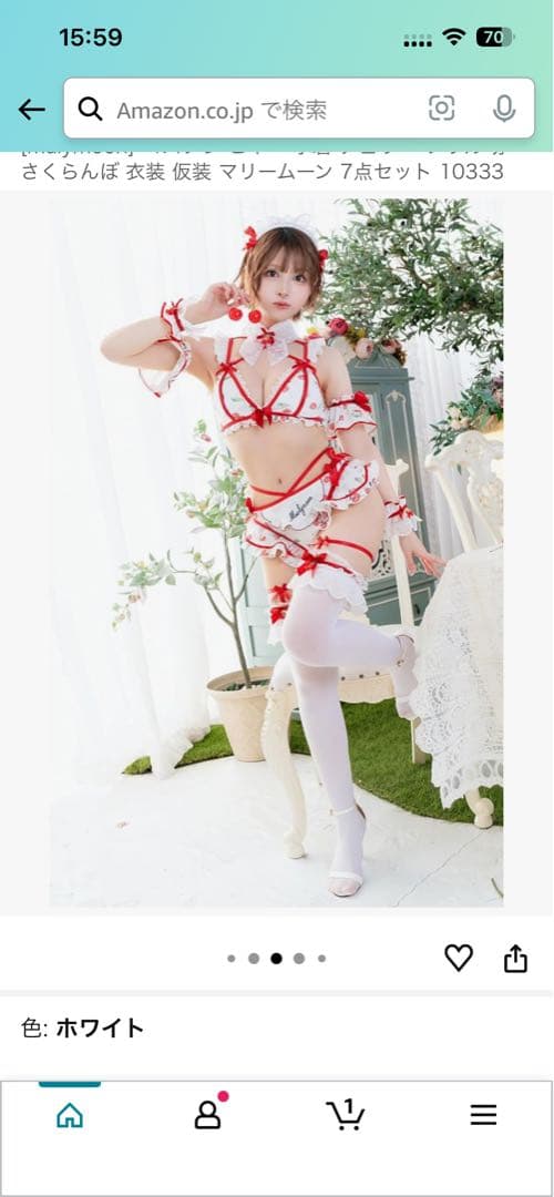 Malymoon メイド服 さくらんぼ　ホイップチェリー水着