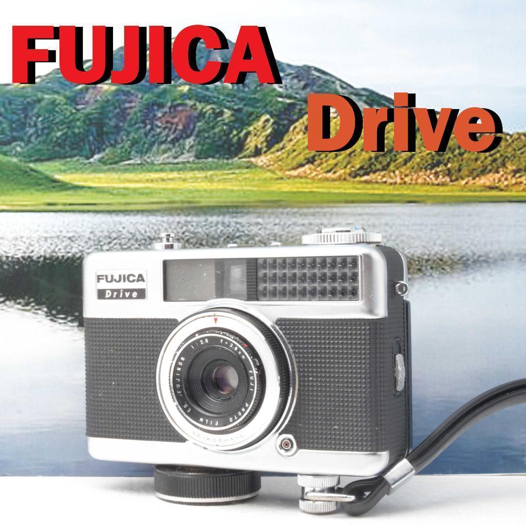 FUJICA Drive ハーフカメラ クラシックカメラ ゼンマイ駆動 動作品