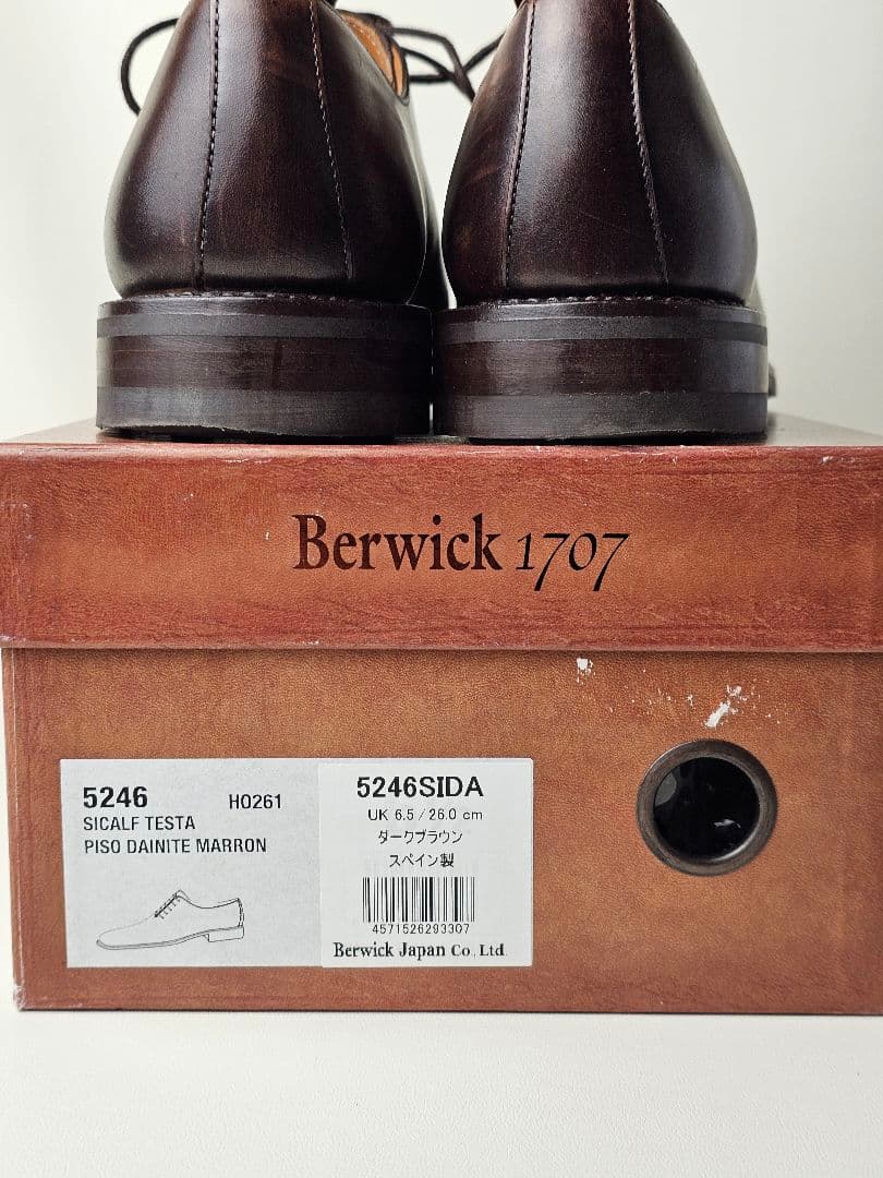 Berwick 美品　バーウィック　ホールカット　UK6.5
