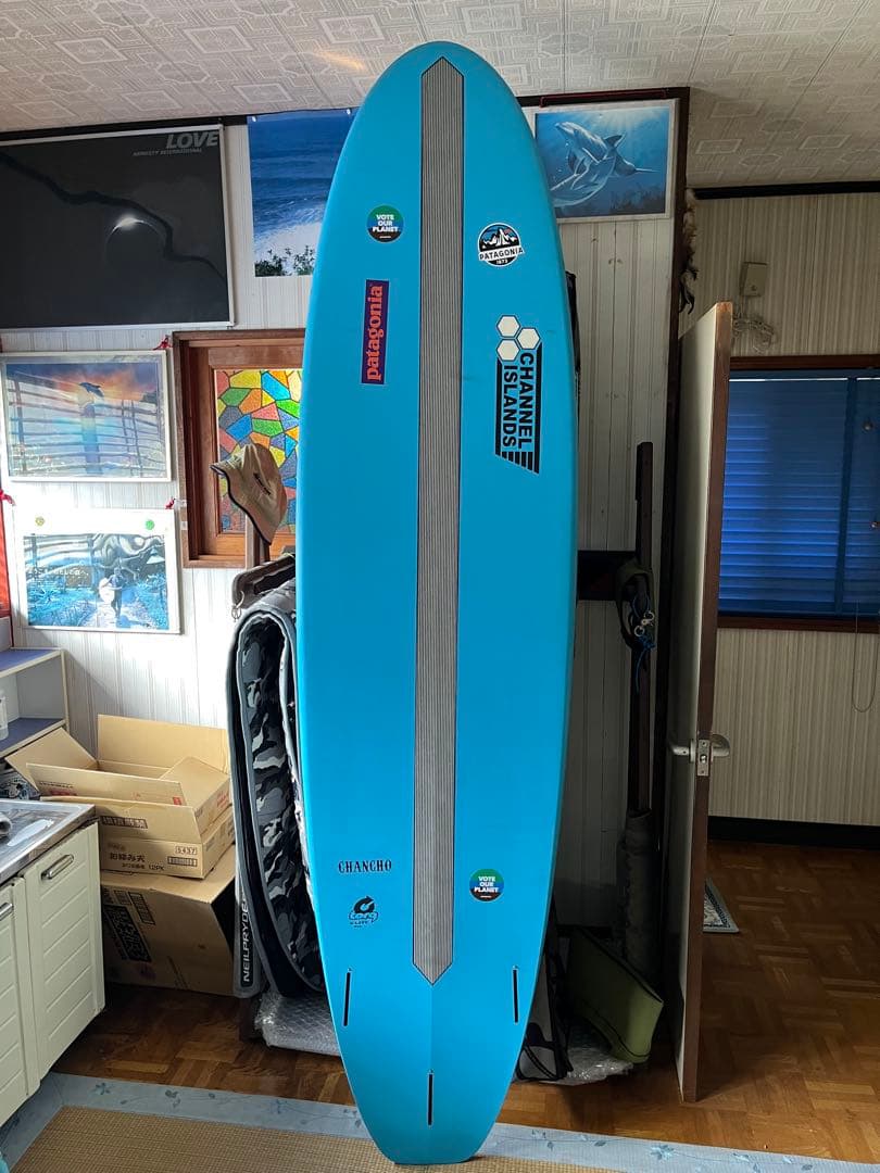 アルメリックサーフボード。chancho7.6Blue美品