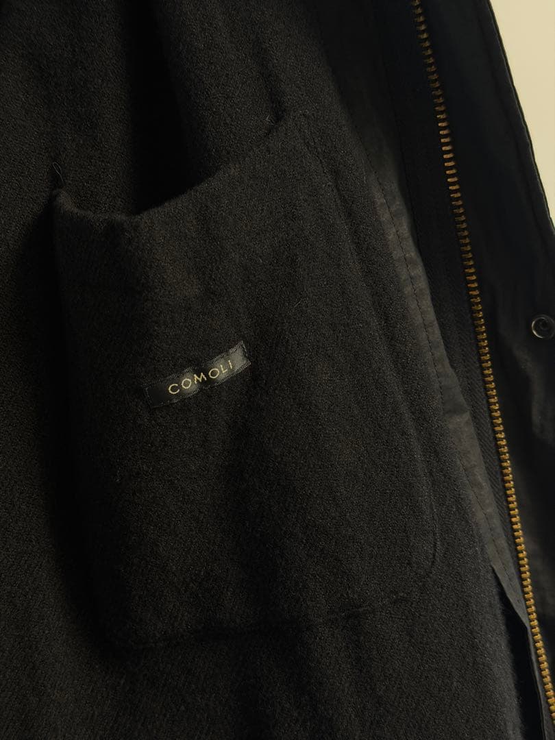 COMOLI コットンナイロン ミリタリー フーデッドコート 2