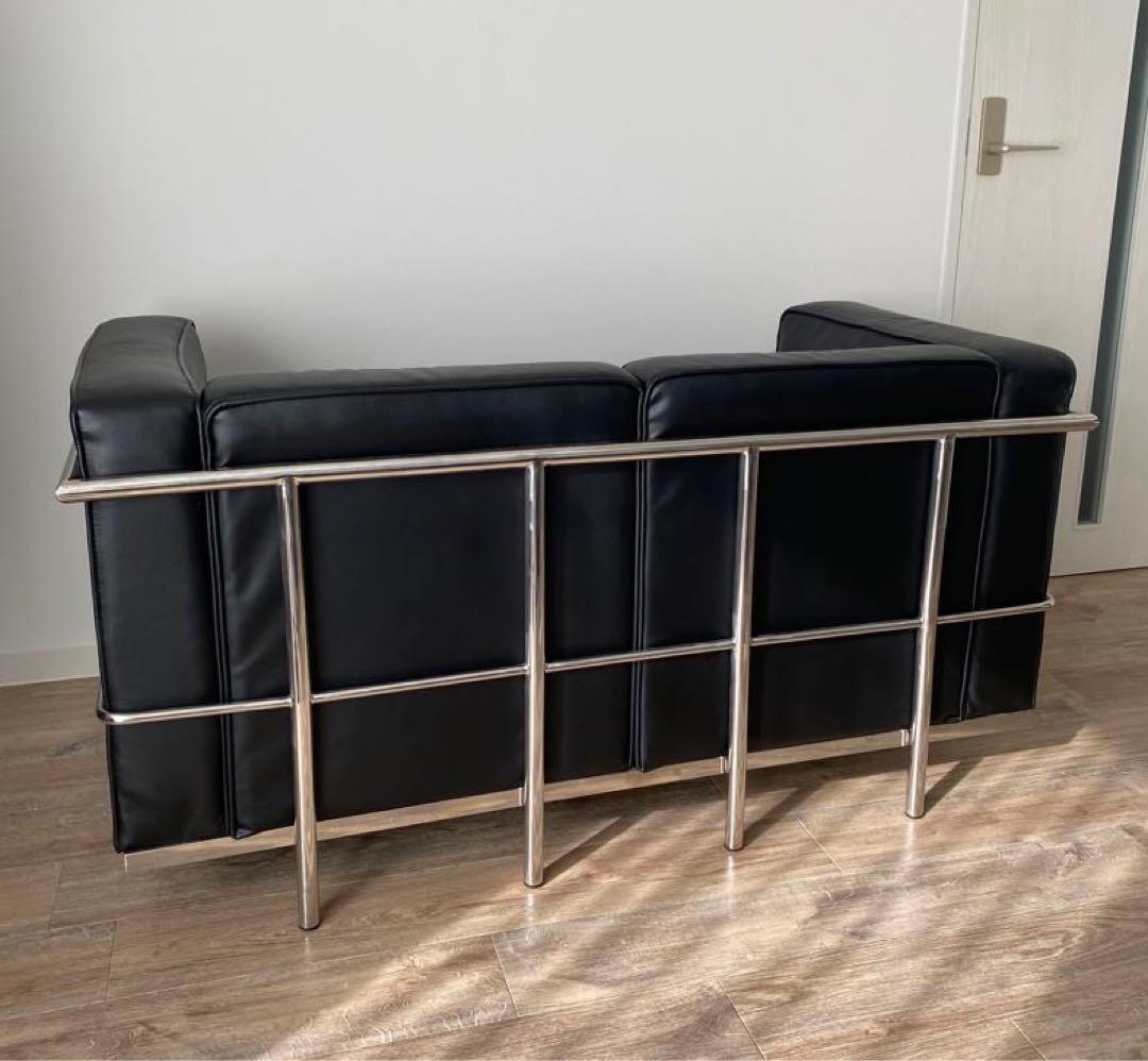 【名作】LC2 リプロダクト ル・コルビュジエ 2人掛けソファ