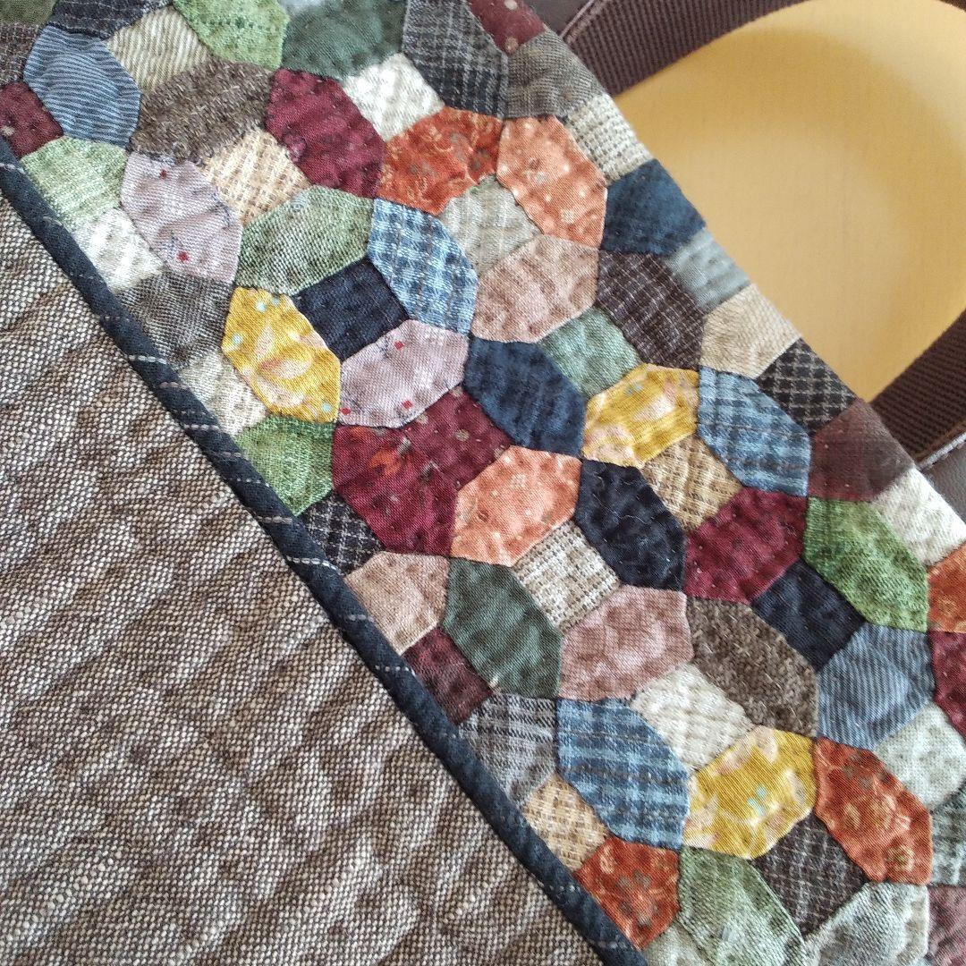 パッチワークキルト　バッグ　ハンドメイド
