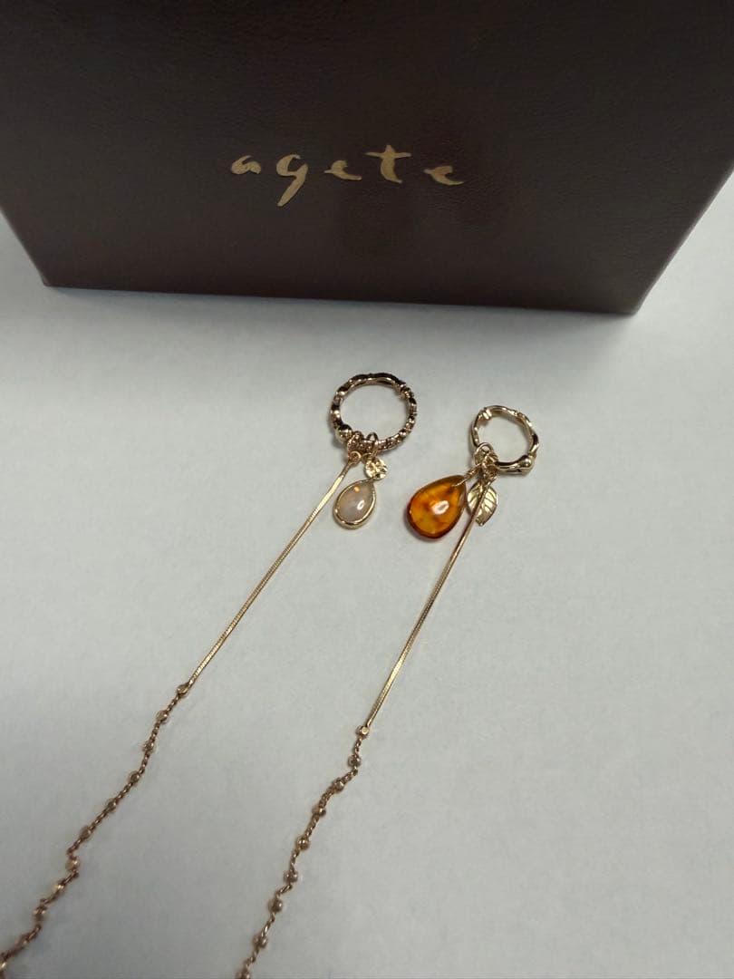 agete アガット　ピアスチャーム　チャーム　K10