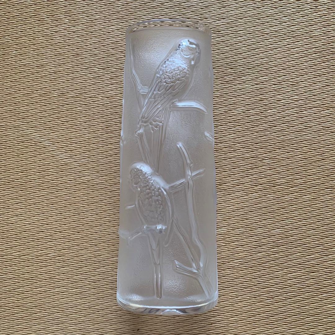 美品 ラリック LUNE リュヌ 鳥 フラワーベース 花瓶