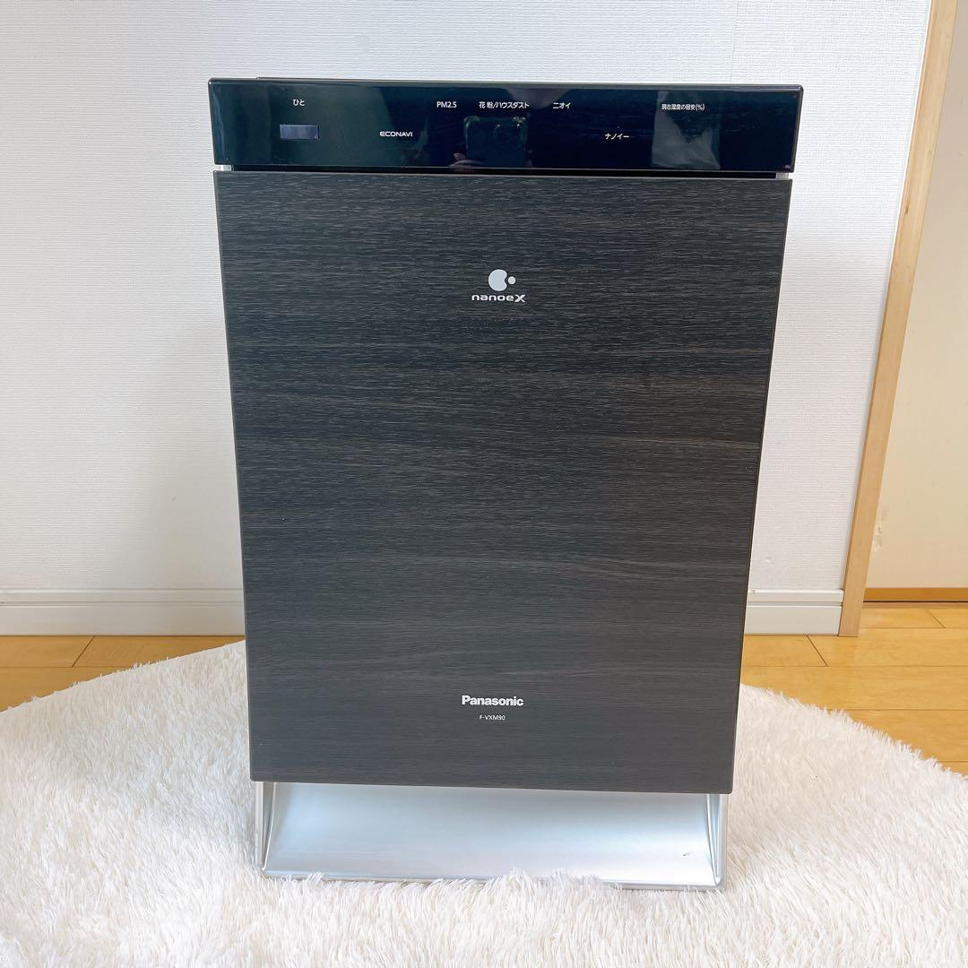 Panasonic F-VXM90 空気清浄機 ナノイー 木目調