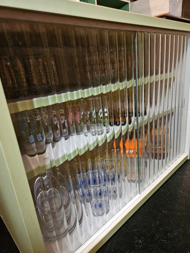 ショーケース　ディスプレイ　棚　ラック　ガラスケース　昭和レトロ　アンティーク