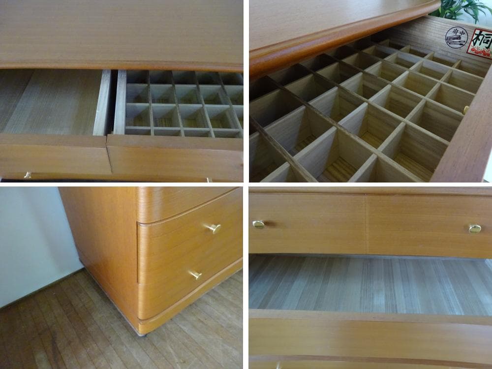 たは　最高級　府中家具　チーク材　6段チェスト　整理ダンス　収納タンス美品