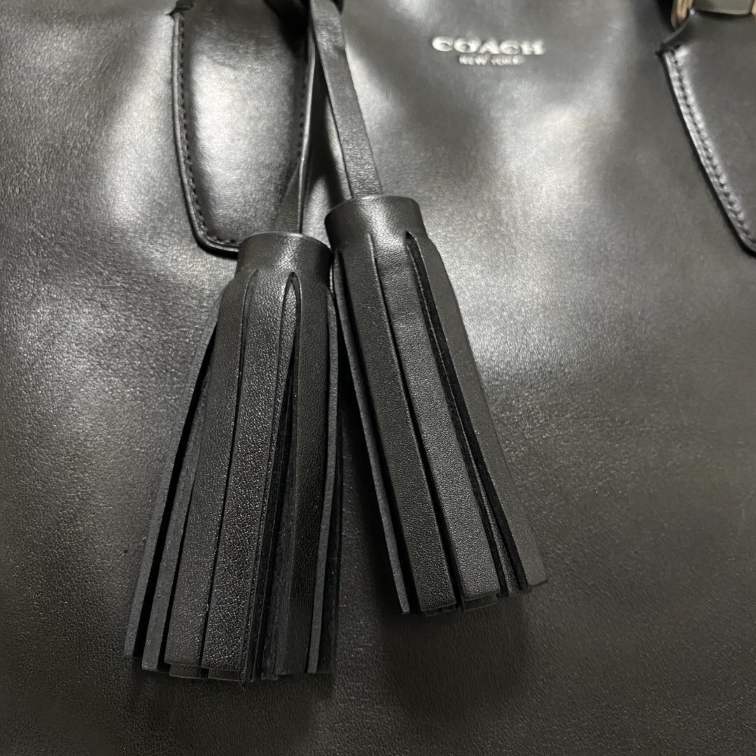 COACH コーチ トートバック ビジネスバック大容量レザー ブラック19924