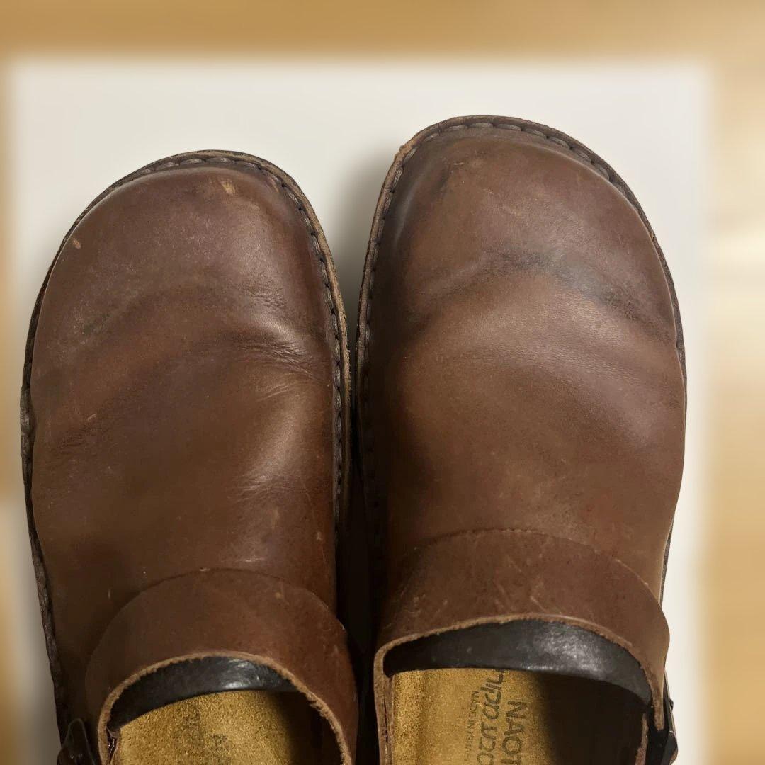 NAOT ブラウン クロッグサンダル　サボ