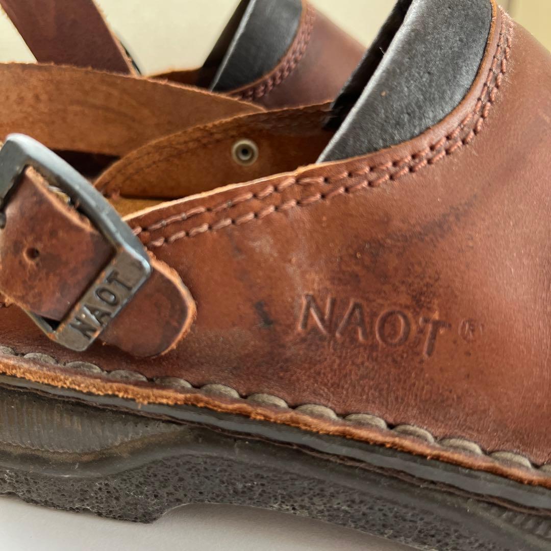 NAOT ブラウン クロッグサンダル　サボ