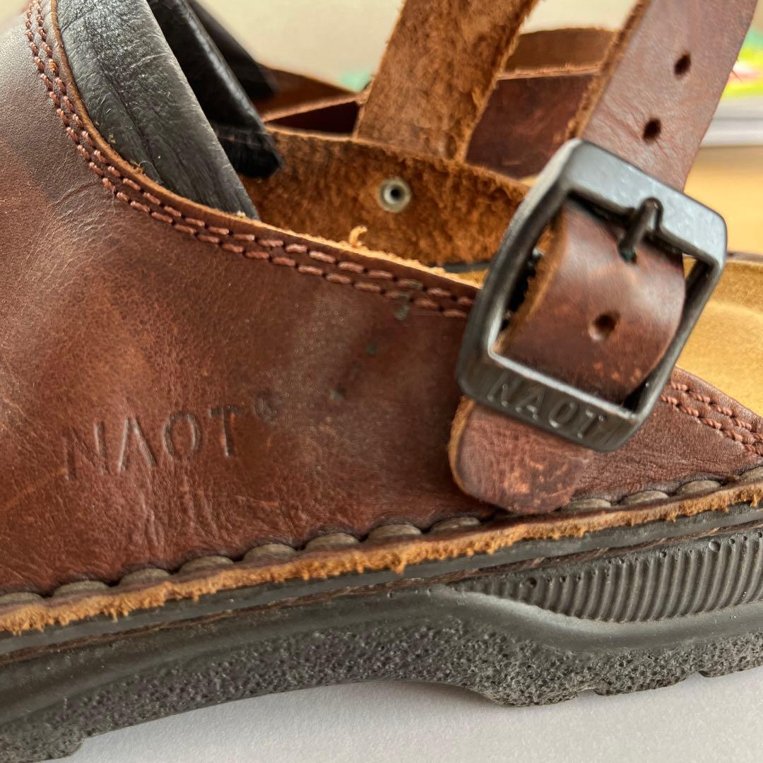 NAOT ブラウン クロッグサンダル　サボ