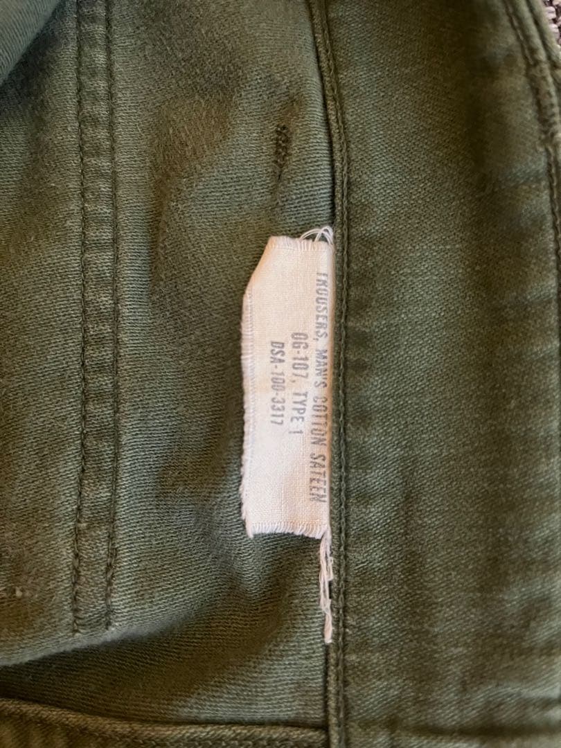 60s 後期　US.ARMY ベイカーパンツ　32×31