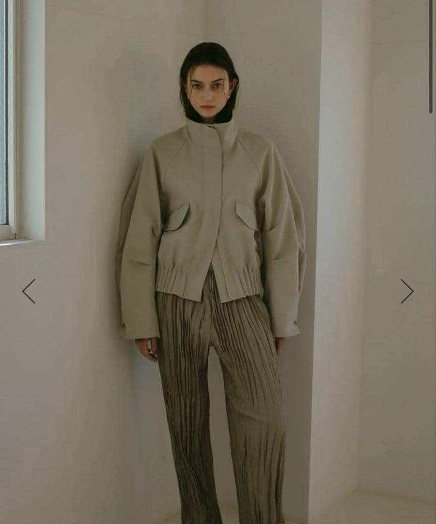 ジャケット・アウター rielle riche Stand Collar Blouson(Beige)