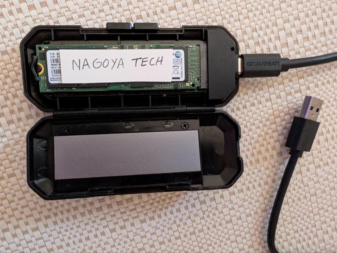 Samsung NVMe 960 PRO SSD 512GB+256GB ケース