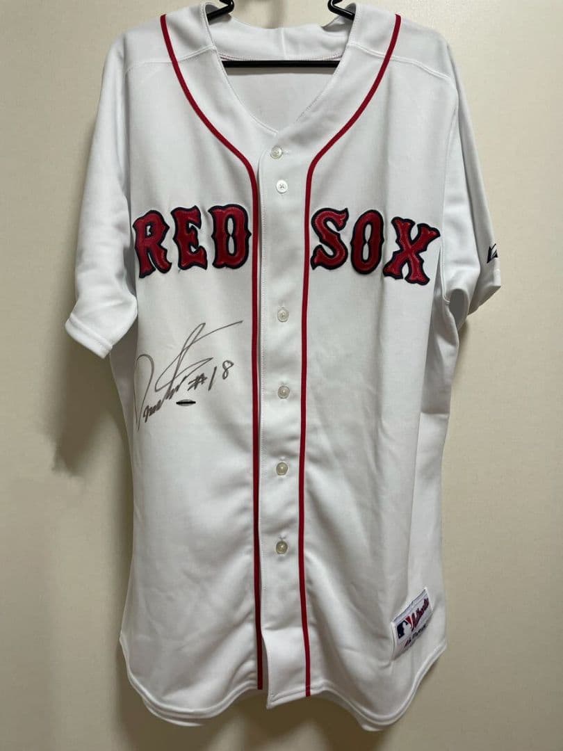 松坂大輔　直筆サイン入り　オーセンティックユニフォーム　レッドソックス　証明書