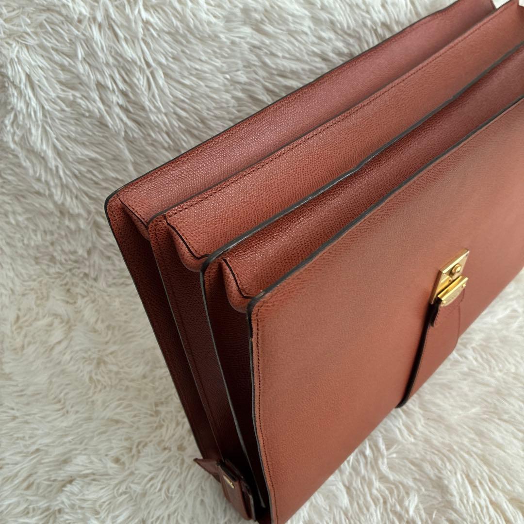 【極美品・鍵付】ルタヌア LE TANNEUR ダレスバッグ ビジネス A4収納