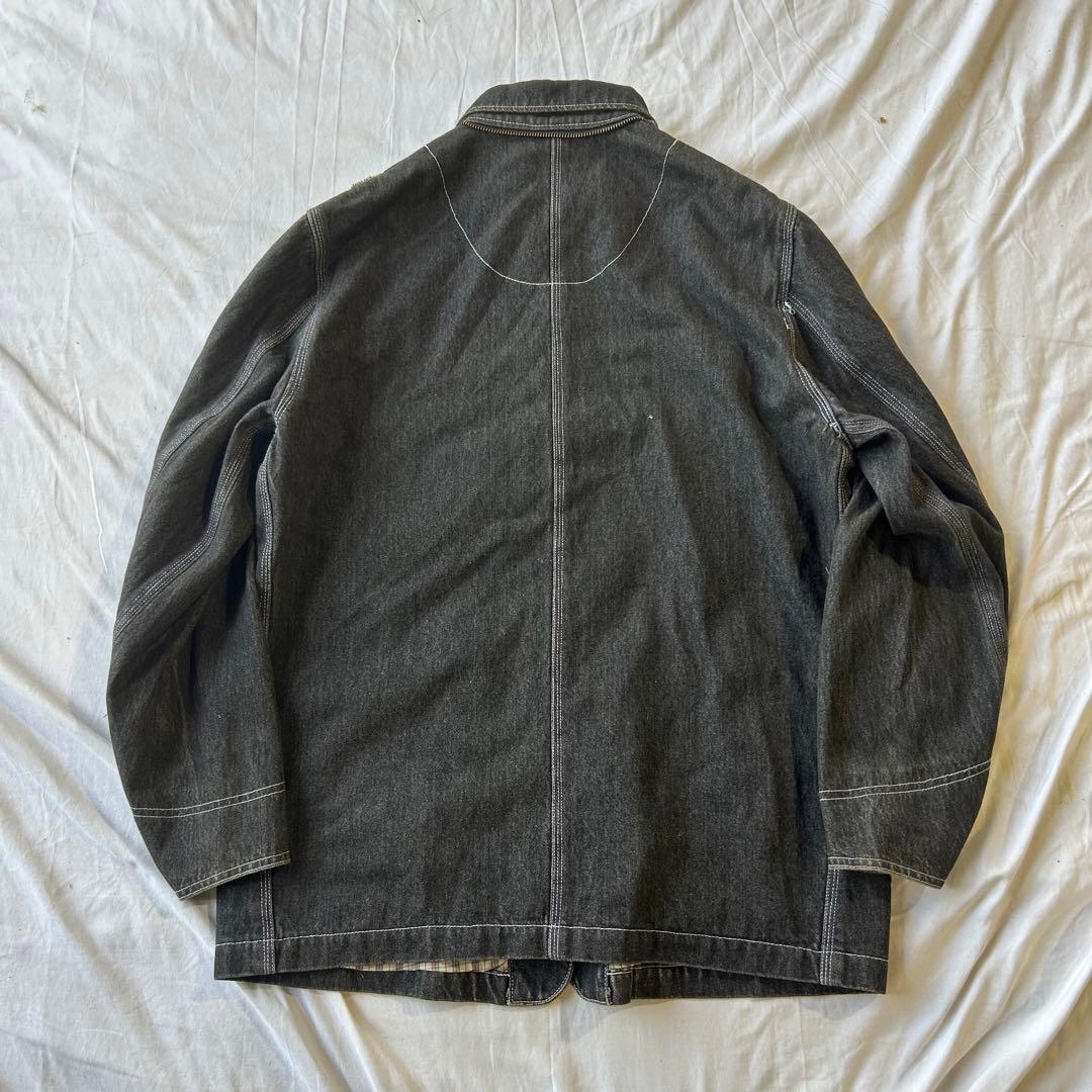 PINK HOUSE ダークデニムジャケット　パッチワーク
