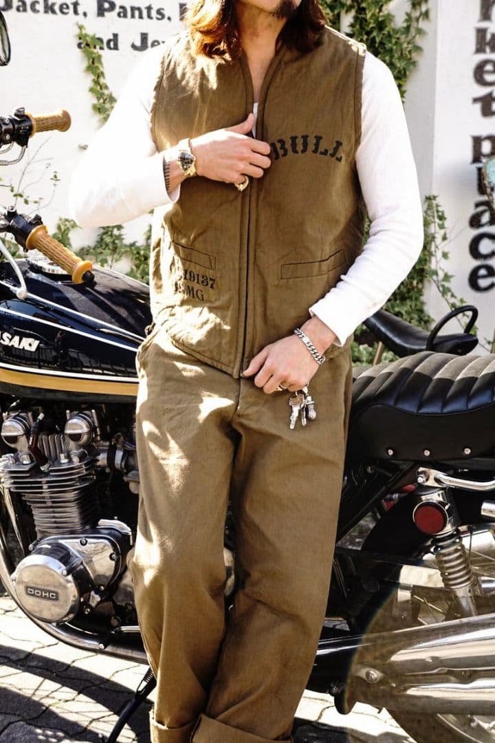 トップス BAY SIDE MOTOR GEAR B.S.M.G. PMCDUCKVEST