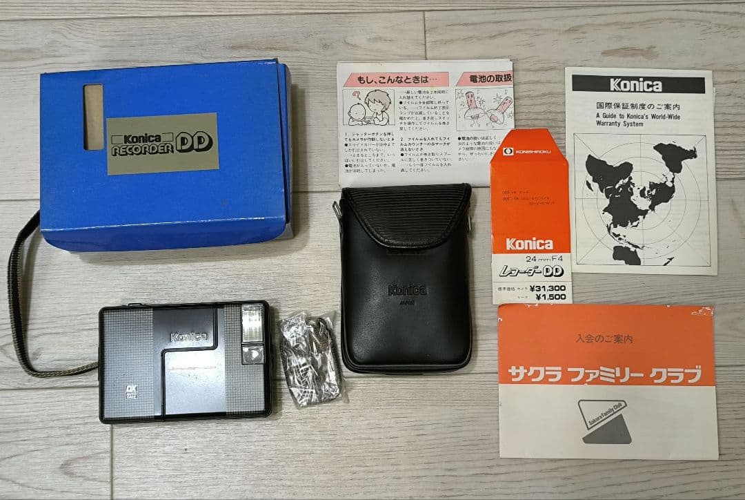 希少☆KONICA/コニカRECORDER ＤＤ24㎜F4ソフトケース純正外箱付