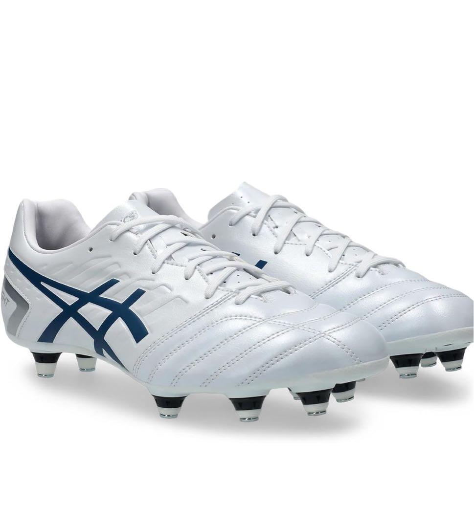 ASICS DS LIGHT ホワイト/ネイビー ラグビースパイク