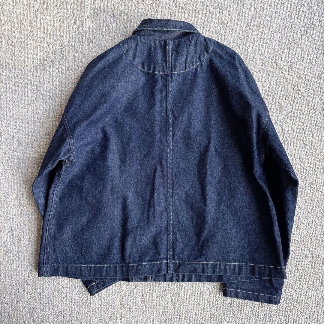 HARVESTY ダークデニム カバーオール　Gジャンデニムジャケット