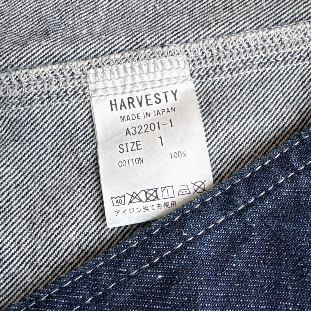 HARVESTY ダークデニム カバーオール　Gジャンデニムジャケット