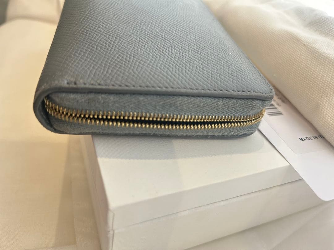 セリーヌ 長財布 ラージ ラウンドジップ グレー