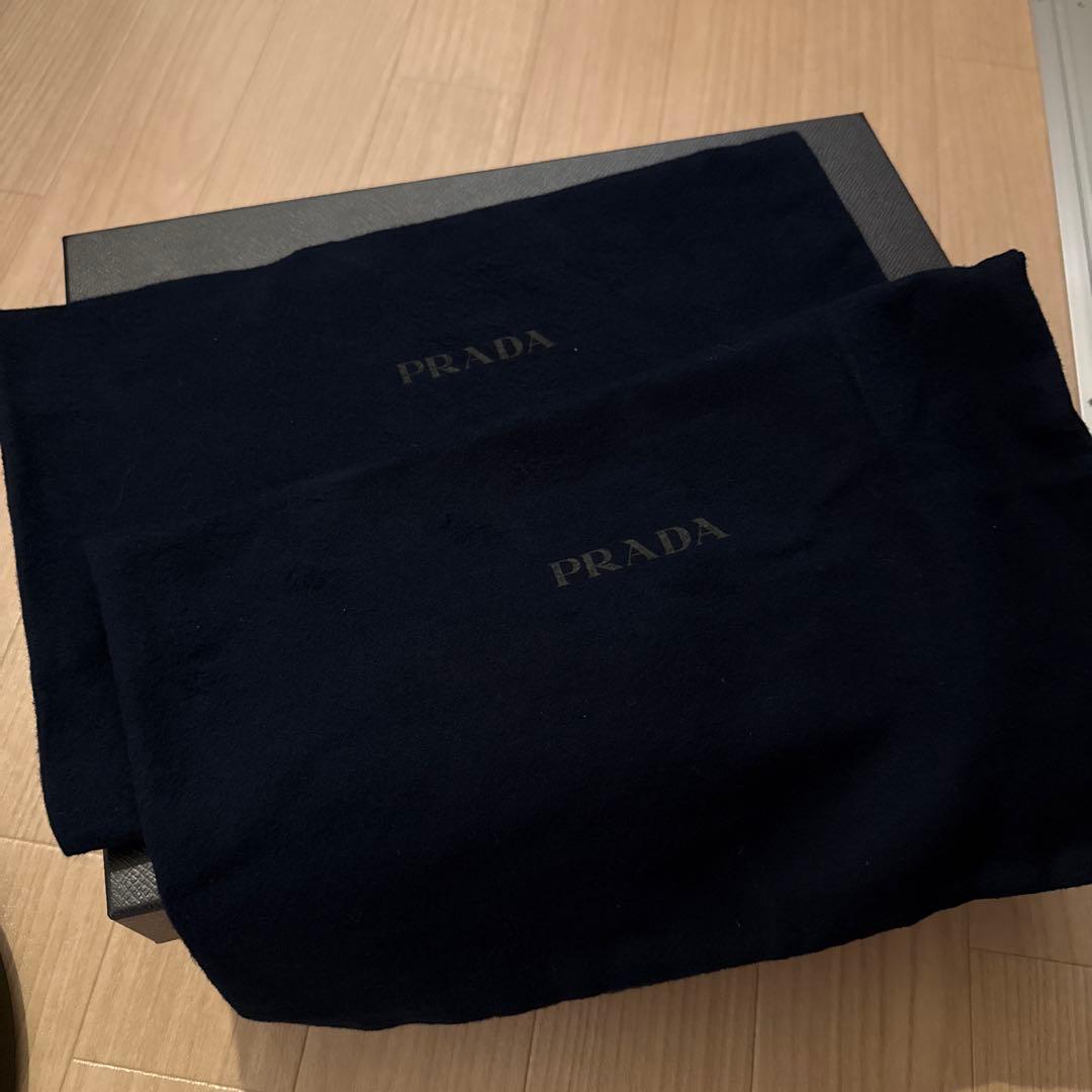 PRADAダイアパソンブラッシュドレザーレースアップシューズ UK8/27cm