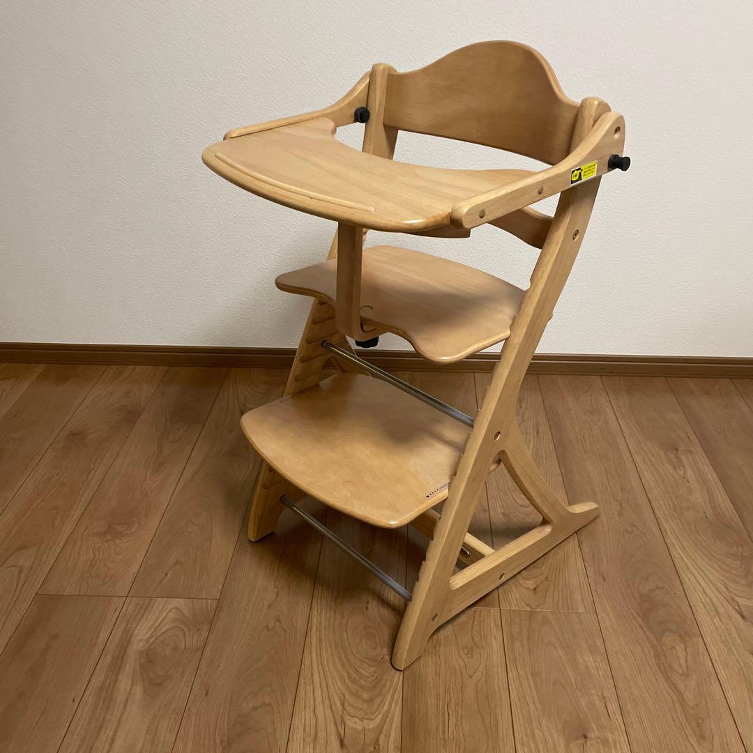 【美品】大和屋　すくすくチェアプラス　テーブル付